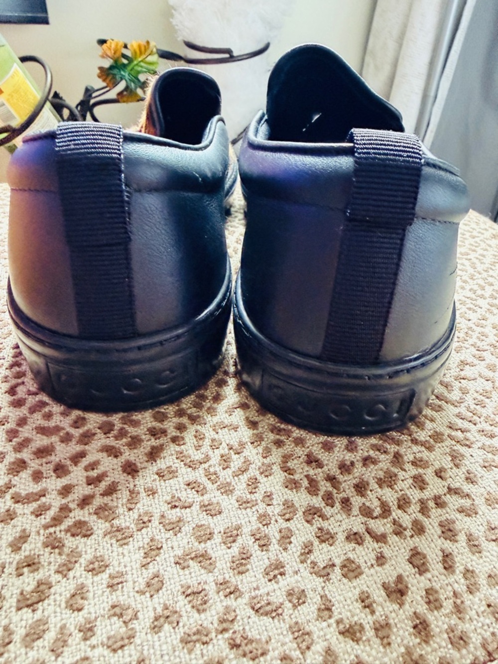 Gucci Project piece! Gucci Leopard Print Pony Hair Slip-On Loafers - Picture 3 of 4